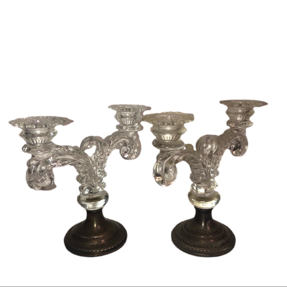 Sterling Silver Weighted Cambridge Candle Holder.